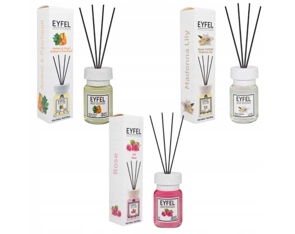 Eyfel dyfuzor zapachowy z patyczkami mix 110 ml/120ml